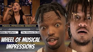 Ariana Grande amp Jimmy Fallon Play Wheel Of Musical Impressions REACTION [upl. by Gula]