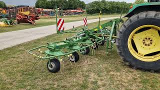 2017 Krone 6 0266 rotor straw tedder [upl. by Yt]