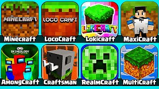 Сборка игр Майнкрафт LokiCraft RealmCraft LocoCraft Among Craft Us Minecraft Craftsman [upl. by Lavery240]