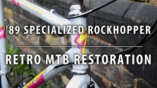 1989 Specialized Rockhopper  THE FINALE  Retro MTB Restoration [upl. by Neeka]