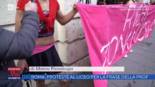 Roma proteste al liceo per la frase della Prof  La vita in diretta 16022022 [upl. by Lucienne396]