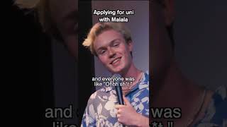 Applying for uni with Malala standupcomedy [upl. by Navert922]