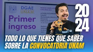 Convocatoria UNAM 20242025 Te explico el registro requisitos y puntajes [upl. by Halpern431]