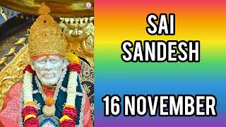 SAI SANDESH  16 NOVEMBER 2024 [upl. by Orth107]