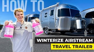 DO THIS BEFORE YOU RUIN YOUR RV  How To Winterize Your Airstream Caravel Travel Trailer [upl. by Staffard]