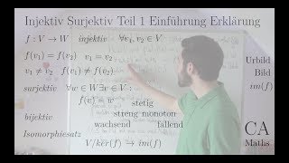 Injektiv Surjektiv Bijektiv Teil 1 Einführung Erklärung Bsp Lineare Algebra Analysis Algebra [upl. by Allain]