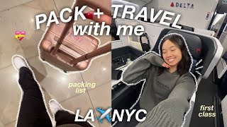 PACK  TRAVEL WITH ME TO NEW YORK [upl. by Sirrot]