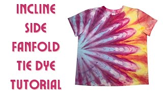 TieDye Designs Fantastic Side Fanfold Incline Dye Over Ice DOI Method [upl. by Rodenhouse]