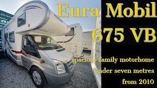 Spacious overcab family motorhome  Eura Mobil 675VB from 2010 [upl. by Dulcle802]