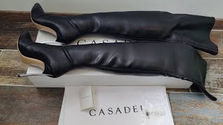 Unboxing video  Casadei Blade overknee boots [upl. by Lonyer]