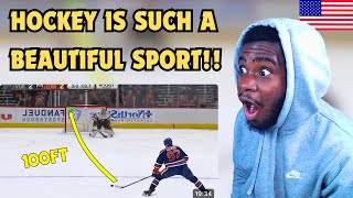 American Reacts to Unforgettable Goals in Hockey For the First Time [upl. by Karry]