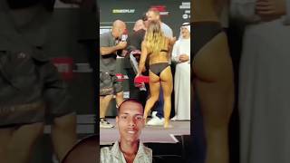 😮 MACKENZIE DERN VS LOOPY GODINEZ FACE OFF AT UFC ABU DHABI [upl. by Ordnazil]