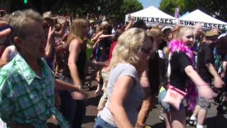 Rocky Horror Time Warp Flash Mob at CityFest San Diego [upl. by Ecnatsnoc]