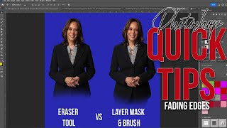 Quick Tutorial Photoshop Eraser Tool vs Layer Mask [upl. by Eicaj560]