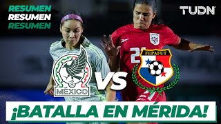 Resumen y goles  México vs Panamá  Amistoso Femenil 2024  TUDN [upl. by Adarbil]