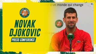 Novak Djokovic  Press Conference after Round 2 I RolandGarros 2023 [upl. by Lanta402]