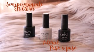 COMO HACER ESMALTE SEMI PERMANENTE  TUTORIAL PARA PRINCIPIANTES PASO A PASO [upl. by Harberd]