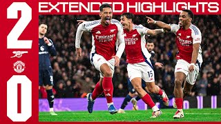 EXTENDED HIGHLIGHTS  Arsenal vs Manchester United 20  Timber Saliba earn us all three points 🙌 [upl. by Pablo]