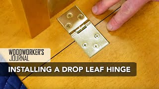 How to Install Drop Leaf Table Hinges  Woodworking [upl. by Carolan]