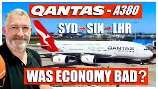 QANTAS A380 Economy Class  Sydney to London via Singapore  Travel Day QF1 Australia Travel Vlog [upl. by Yntirb]