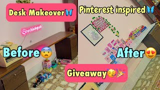 Desk Makeover🦋 Giveaway🥳 Shopping Haul  Affordable [upl. by Annahaj]