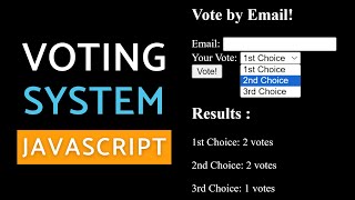 Create a Simple JavaScript Voting System [upl. by Colyer849]