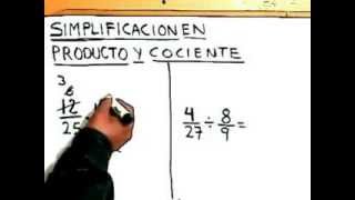 Que es Simplificacion de Fracciones Aplicado en Multiplicacion y Division en Matematicas [upl. by Kay]