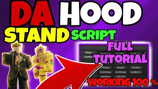 How to use DA HOOD STAND Script FIXED for PC amp MOBILE  PASTEBIN [upl. by Ahsenroc55]