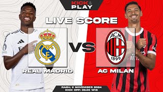 🔴 Real Madrid vs AC Milan  Liga Champions UEFA  LIVE SCORE [upl. by Fernandina]