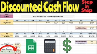 How to perform a Discounted Cash Flow Model Step by Step Intrinsic Value for Beginners [upl. by Jenne]