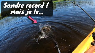 SANDRE RECORD ET SILURES GÉANTS A CÔTÉ DE MON KAYAK [upl. by Farron839]