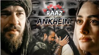 Ertugrul Halima vm😍Song Raaz Ankhein🙈erhalforever erhalertugrulhalimasultan 💓on request 🥰 [upl. by Irrac958]