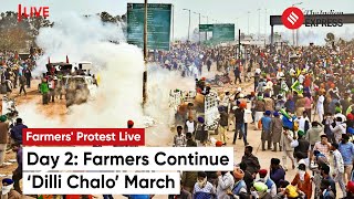 Farmers Protest Chaos At PunjabHaryana Border As Farmers Continue ‘Delhi Chalo’ March [upl. by Tamarah]