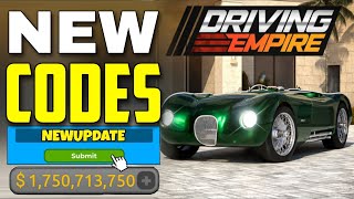 NEW ALL WORKING CODES FOR DRIVING EMPIRE IN 2024 ROBLOX DRIVING EMPIRE CODES [upl. by Champaigne]