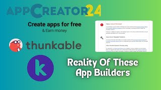 Create android app without coding And make money appCreator24ThunkableKodular reality CreateApp [upl. by Riggins]