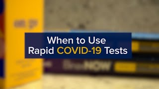 AtHome COVID19 Tests When to Use a Rapid Antigen Test and What to Do if Its Positive [upl. by Kasevich798]