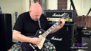 Guitar Tech Babicz Full Contact Hardware TuneOMatic Bridge Demo [upl. by Christis816]