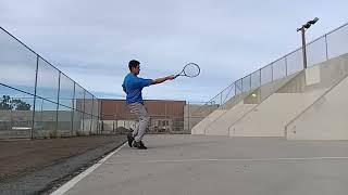 Michael Tennis Training Wall Training 112324 [upl. by Direj369]