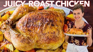 Juicy ROAST CHICKEN RECIPE  How To Cook a Whole Chicken [upl. by Ayote]