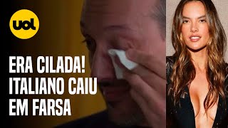 Italiano CHORA em TV após supostamente CAIR EM GOLPE de NAMORO com ALESSANDRA AMBRÓSIO [upl. by Micheal]