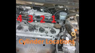 19841995 Honda Accord Engine Firing Order 4Cylinder and 6Cylinder [upl. by Ahsitan]