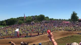 Austin Forkner cases LaRocco’s leap Ken Roczen whips it big 2018 Red Bud [upl. by Flessel]