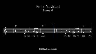 Feliz Navidad  Boney M  for voicesax [upl. by Ethbinium]