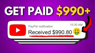 Get Paid 990 Watching YouTube Videos  Make Money Online [upl. by Lynnea]