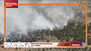 Wildfire near Lyons burns 30 acres with no containment [upl. by Elisee222]