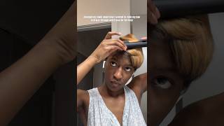 How to Style Short Hair  Bowl Cut Black Woman [upl. by Yrroc]