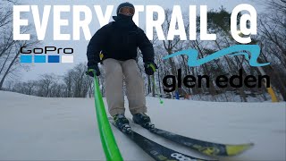 Every trail at Glen Eden Ski Resort  POV amp Timestamps [upl. by Gorrian]