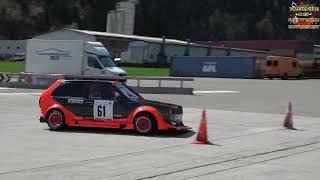 Slalom Testtage Ambri 2024 Jannis Jeremias Gerolfingen VW Polo [upl. by Nirak]