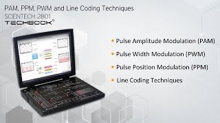 PAM PPM PWM Techniques and Line Coding Techniques  Scientech 2801 [upl. by Yenrab]