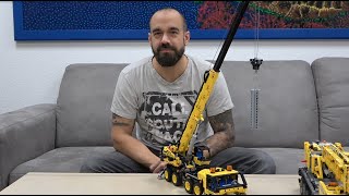 LEGO Technic 42108 Kran LKW vorgefahren bei Familie Baustein Review [upl. by Tewfik]